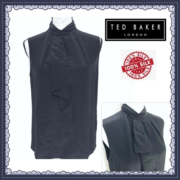 Ted Baker London Tops - Silk Ruffled Blouse